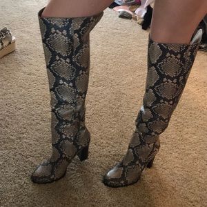 Snakeskin boots
